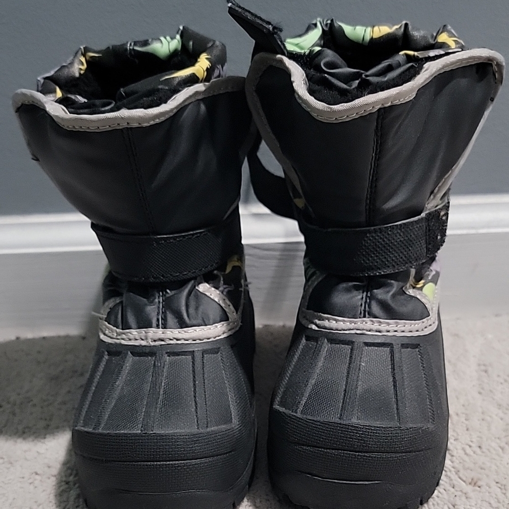 Kids Black Winter Boots